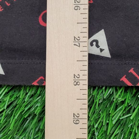 GUESS AOP Shirt Large 21x28 Black - Picture 6 of 11